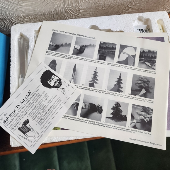 VTG Bob Ross Basic Paint Set 1994 - Picture 7 of 8